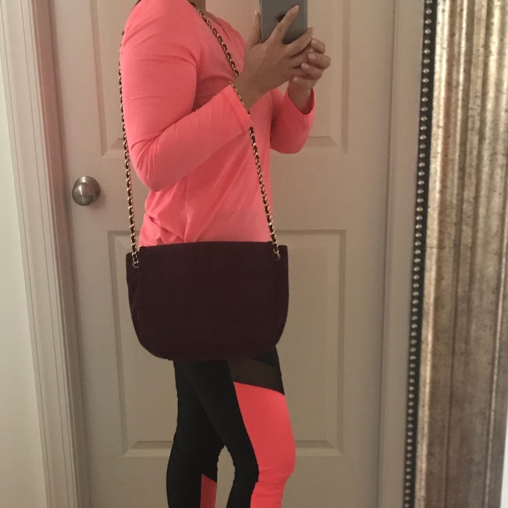 Authentic Tory Burch suede shoulder/crossbody
